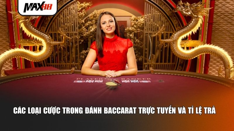 Các loại cược trong đánh Baccarat trực tuyến và tỉ lệ trả thưởng